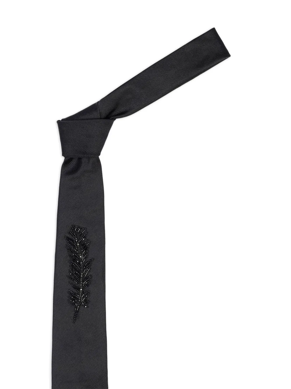 Alexander McQueen Beaded Silk Tie Farfetch Alexander McQueen Beaded Silk Tie Farfetch