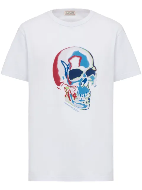 Alexander McQueen T-shirt met doodskopprint