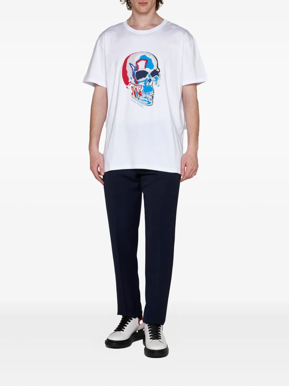 Alexander McQueen T-Shirt mit Solarised Skull-Print | T-Shirts | Image 2