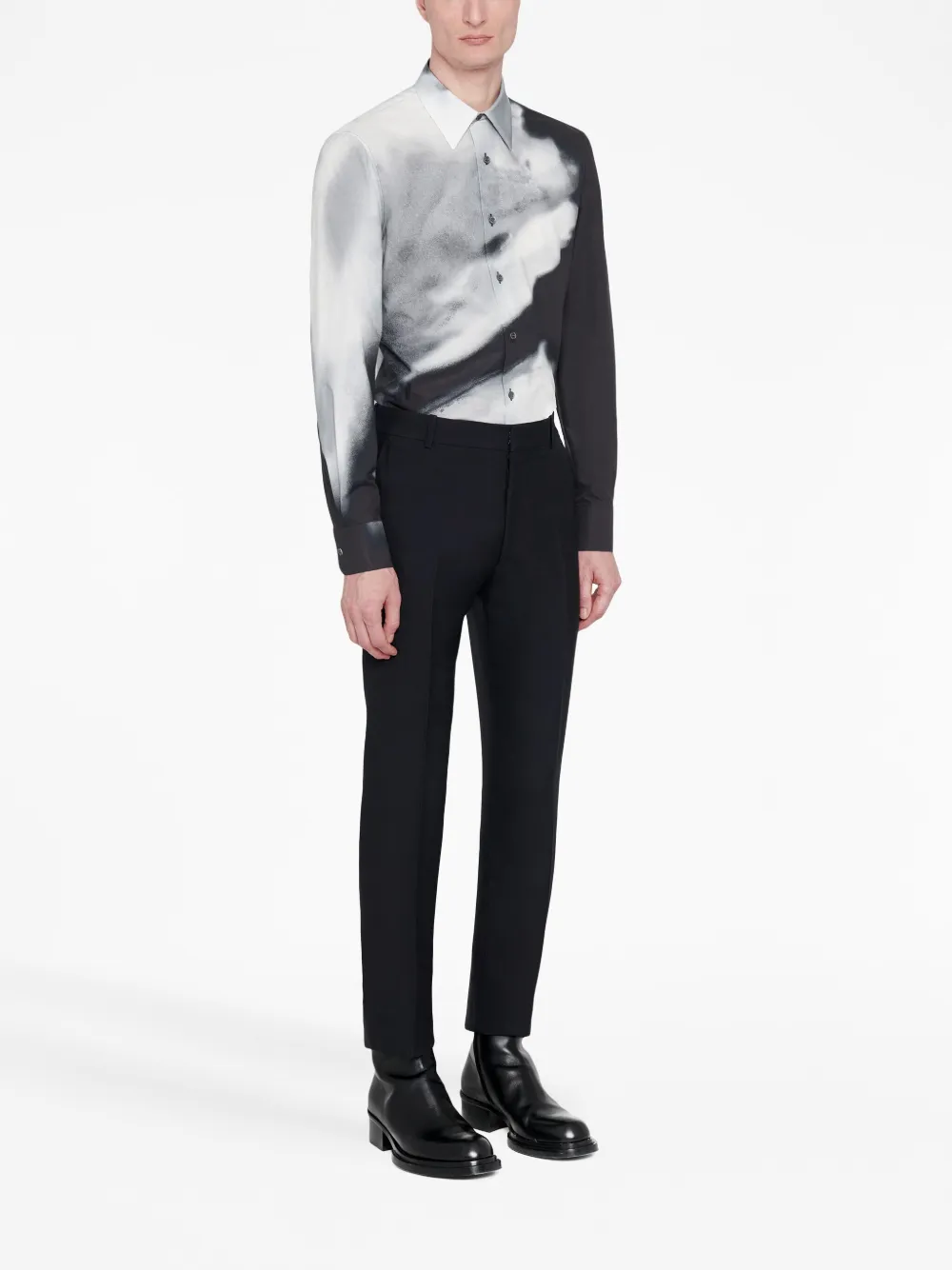 Alexander Mcqueen Klassische Tapered-hose In Black