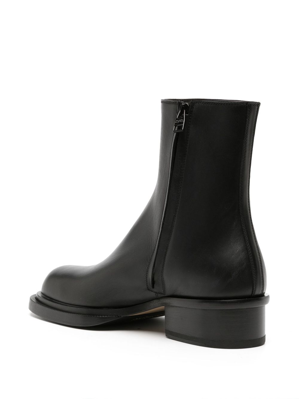 Alexander McQueen Cuban Stack leather boots Men