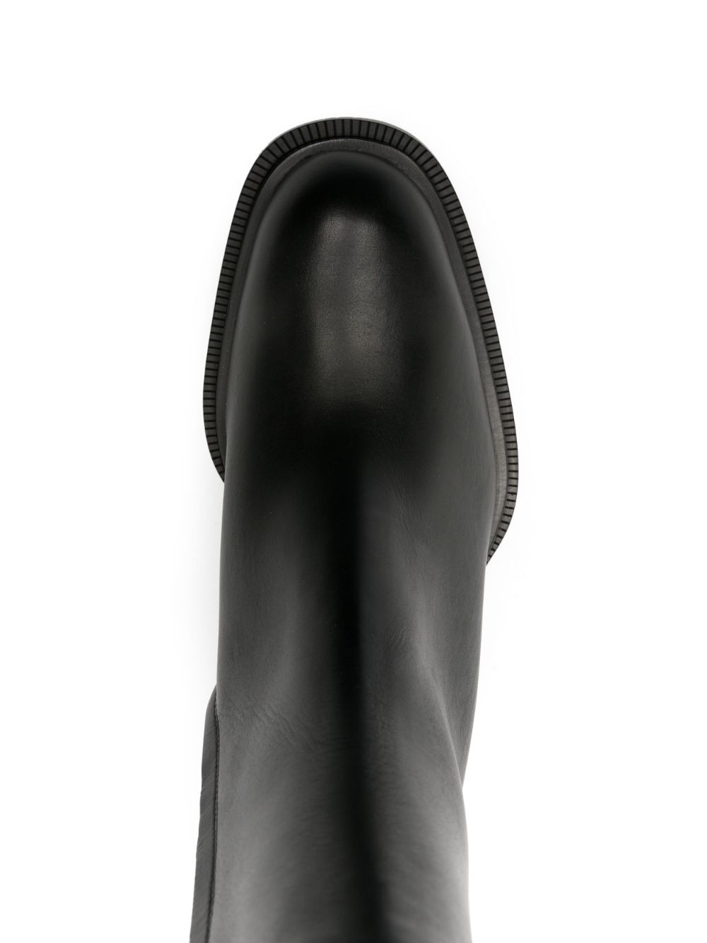 Alexander McQueen Cuban Stack Leather Boots - Farfetch