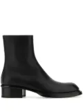 Alexander McQueen Cuban Stack leather boots - Black