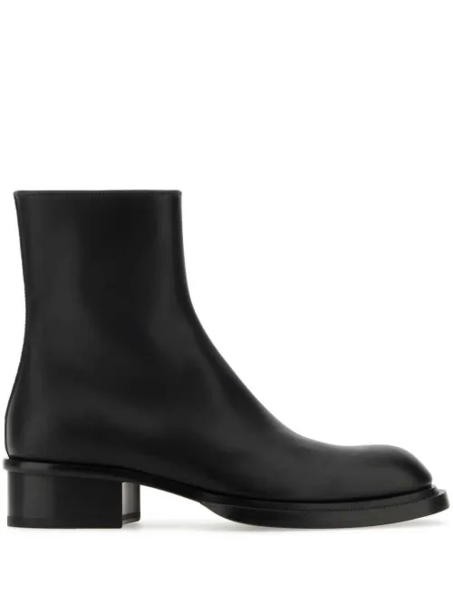 Bottines Cuban Stack en cuir - Alexander McQueen - Modalova