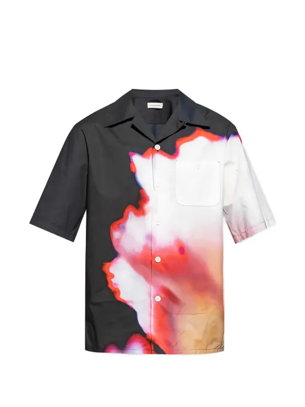Alexander McQueen Short-sleeves Shirt in Black