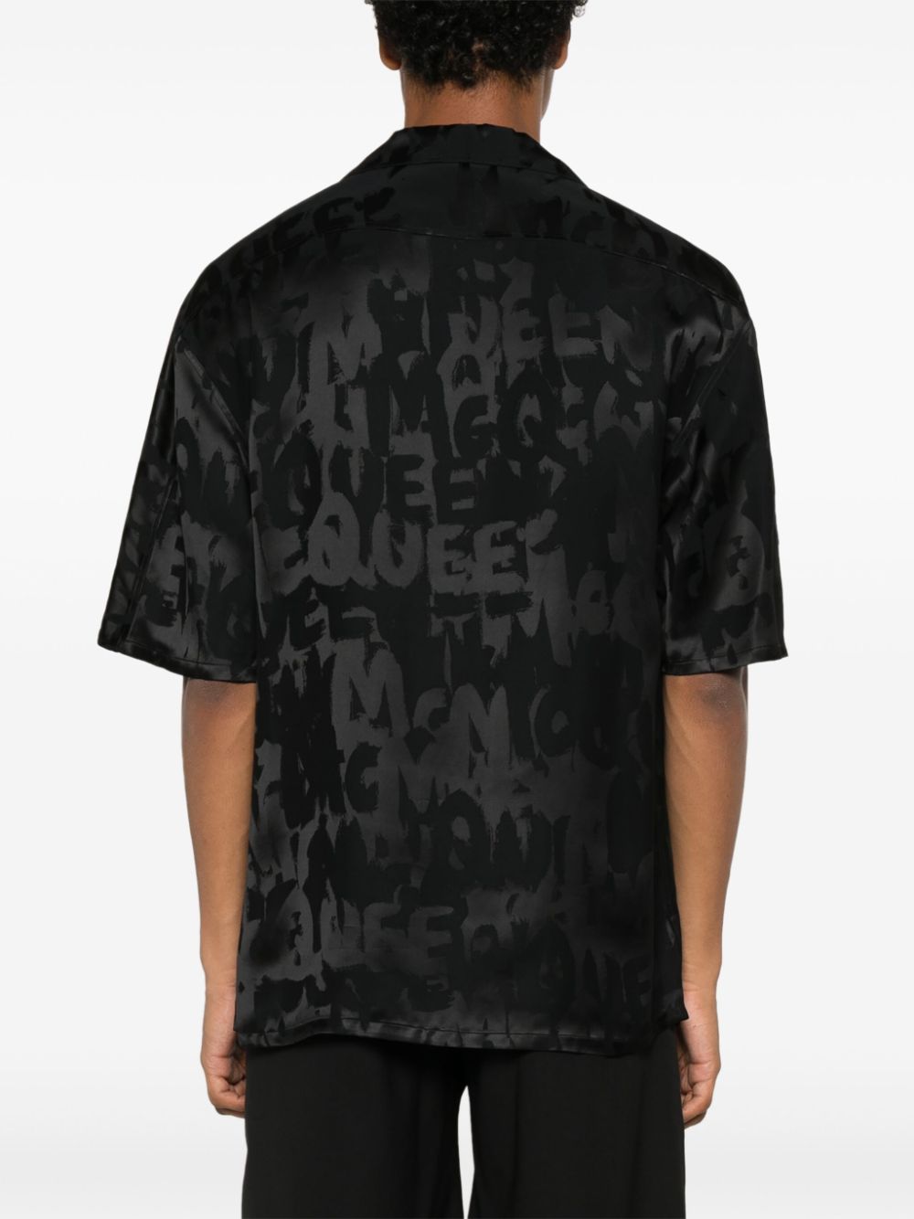 Alexander McQueen Graffiti-jacquard shirt Men