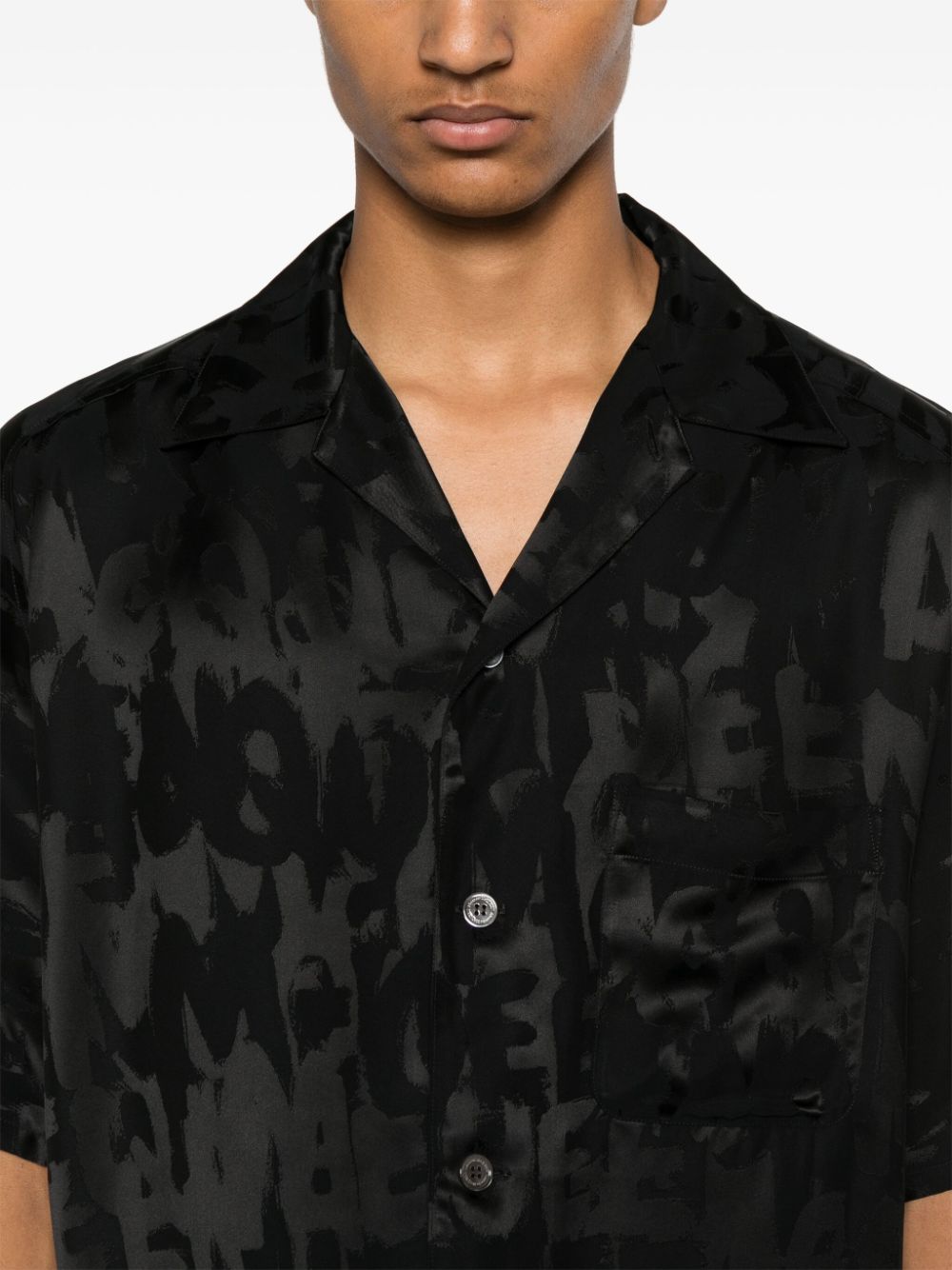 Alexander McQueen Graffiti-jacquard shirt Men