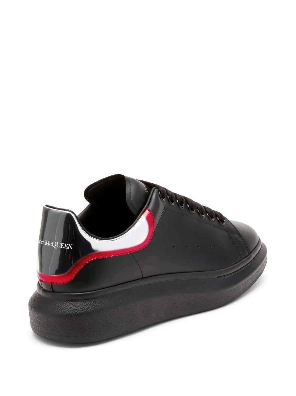 Alexander McQueen Leren sneakers Zwart