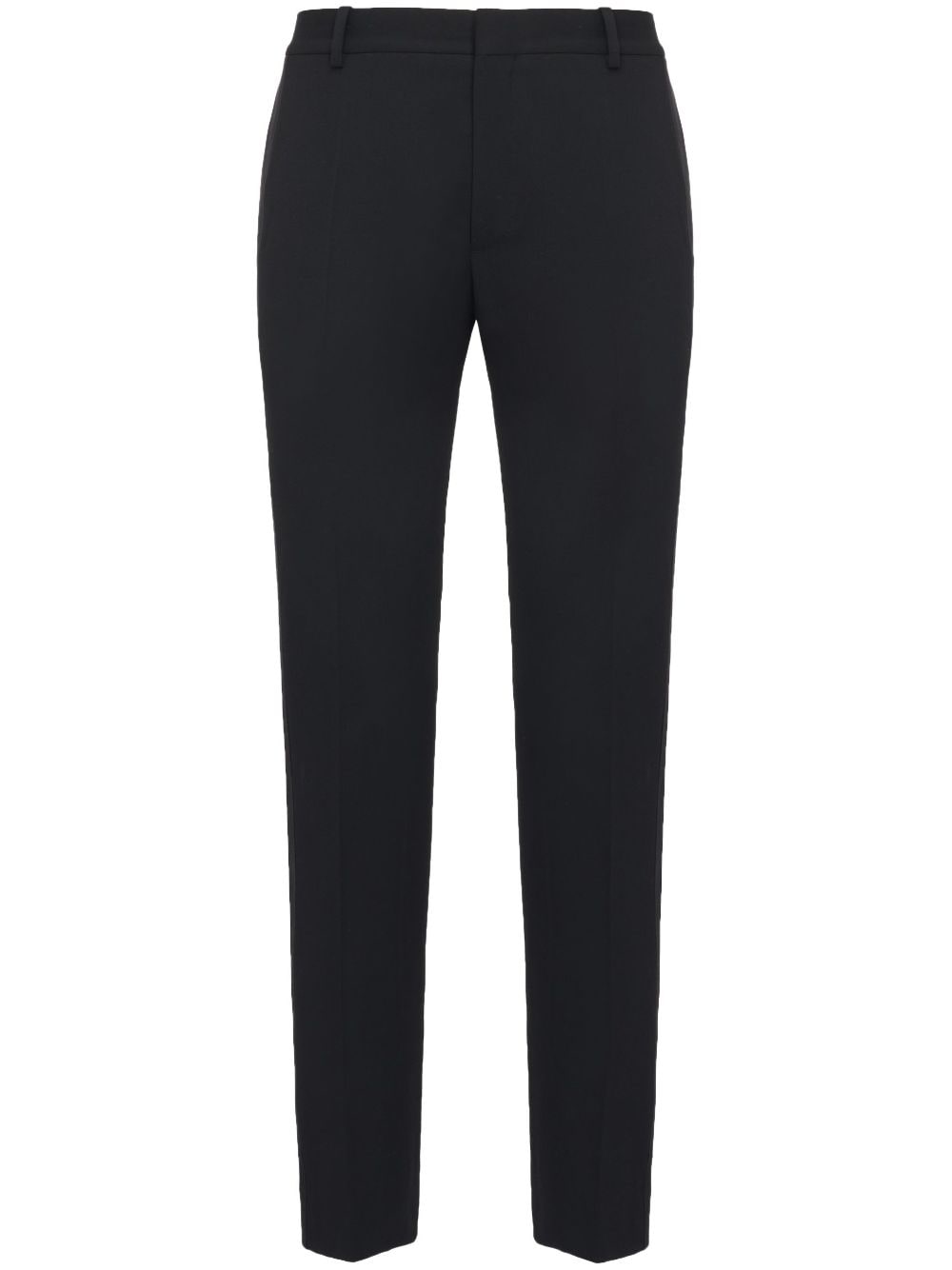 Alexander Mcqueen Tailored Tapered Trousers In Black