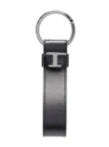 Tod's logo-plaque key holder - Black