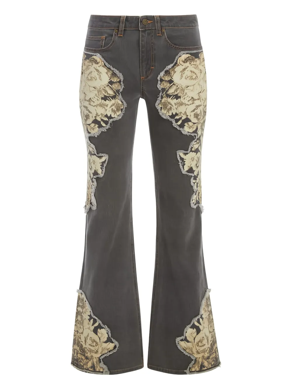 GUESS USA printed flared jeans - Grigio