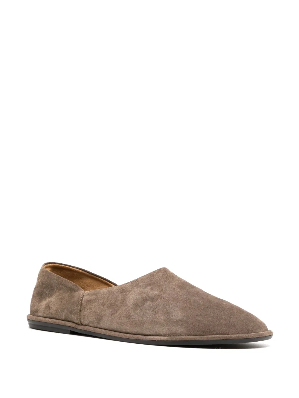 The Row Slippers met ronde neus - Bruin