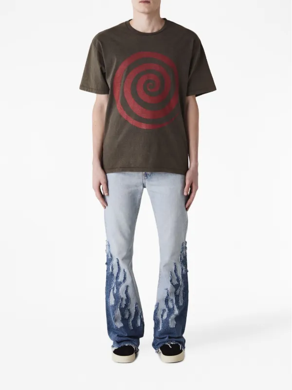 GALLERY DEPT. Lost graphic-print T-shirt | Brown | FARFETCH