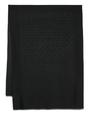 Valentino Garavani Scarves Men ER033PTX0NI Virgin Wool Black Grey 304€