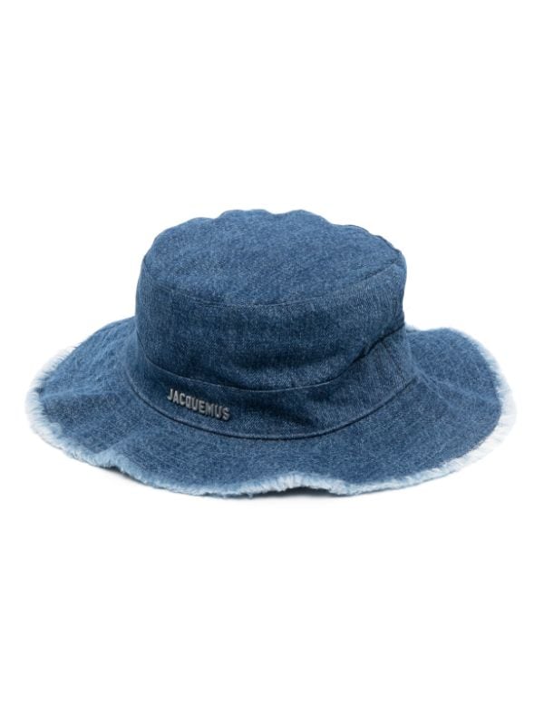 Denim Bucket Hat in Blue - Jacquemus