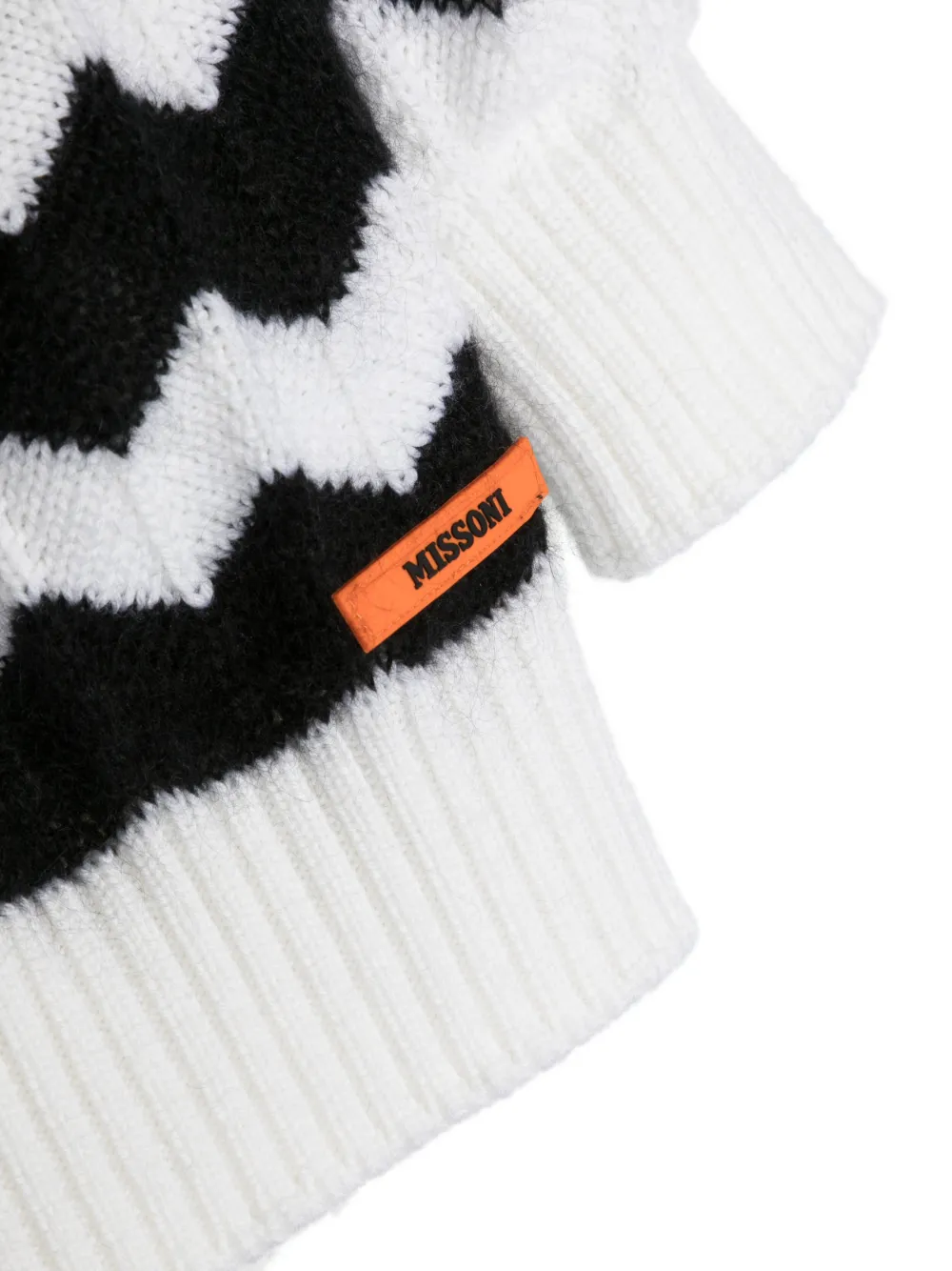  Missoni Kids Zigzag Knitted Jumper - Black 