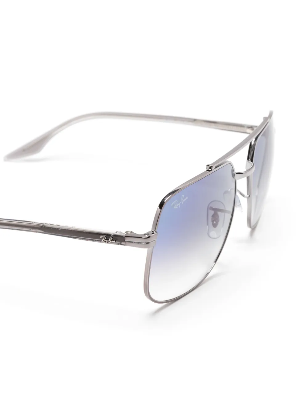 Ray-Ban オーバーサイズ サングラス | シルバートーン | FARFETCH JP