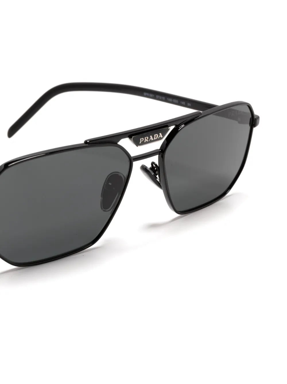 Prada Symbole Angular Sunglasses In Black