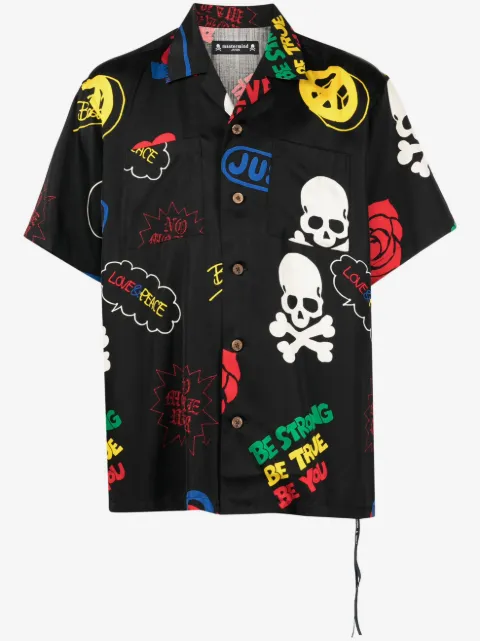 Mastermind Japan logo-print short-sleeve shirt