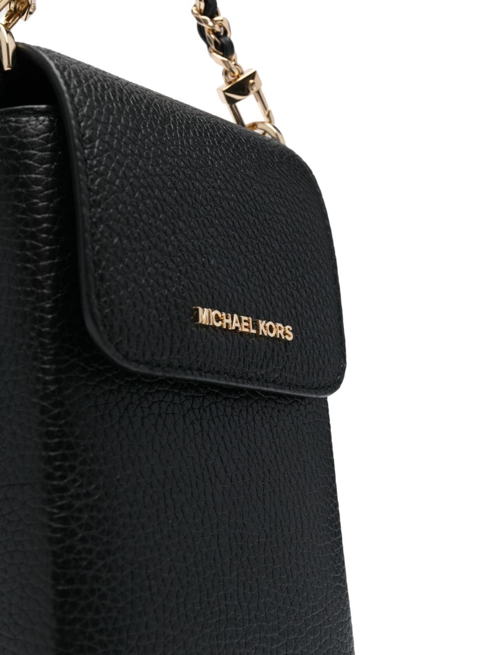 Shop Michael Michael Kors Logo-plaque Leather Cross-body Bag In Schwarz