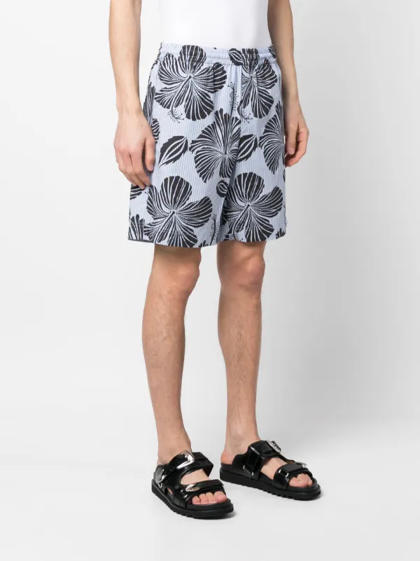 【送料&関税込】MSGM Printed Shorts MSGM bead-print Shorts | White | FARFETCH