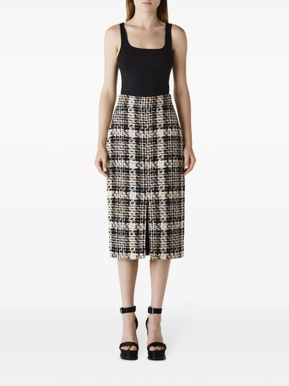 Alexander McQueen Tweed kokerrok Beige