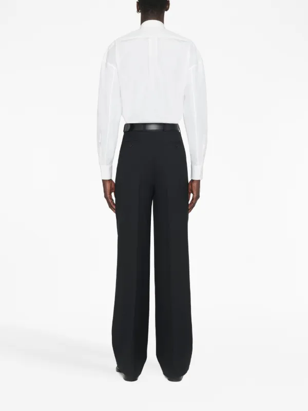 Alexander McQueen mid-rise straight-leg Trousers | Black