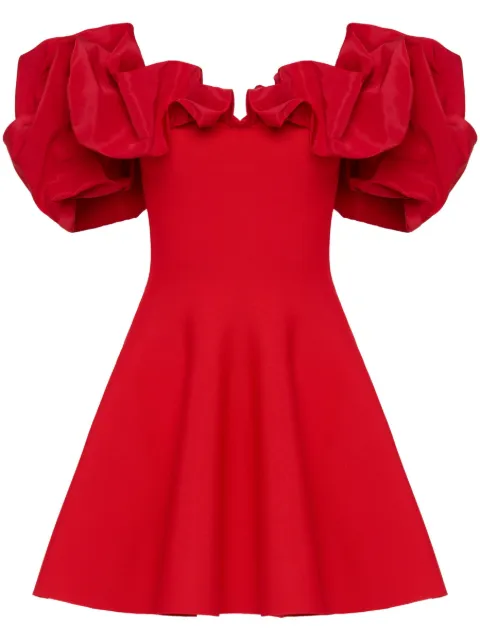 Alexander McQueen hybrid ruffled minidress