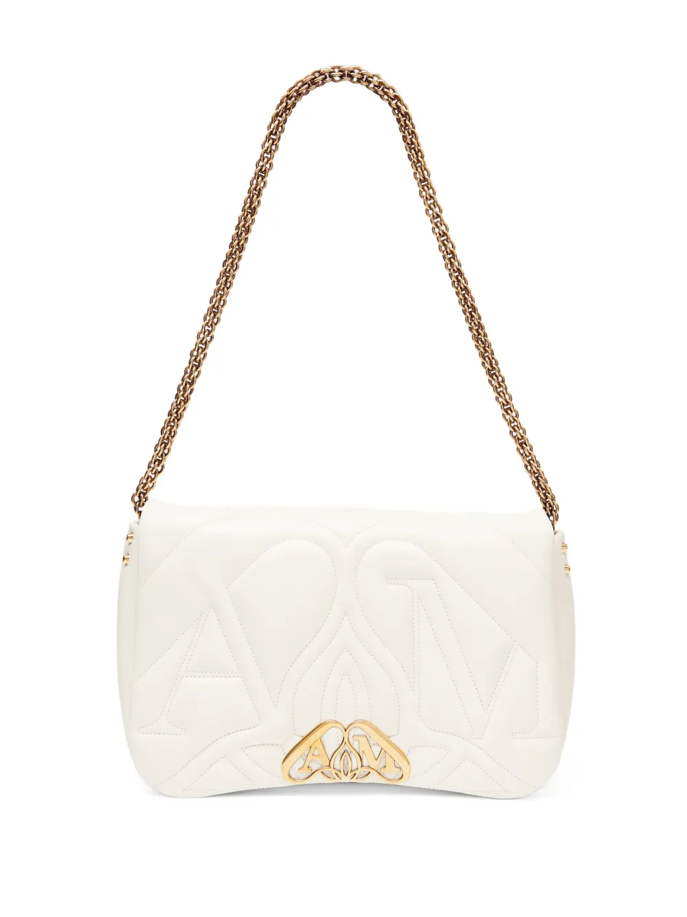 White quilted deals shoulder bag