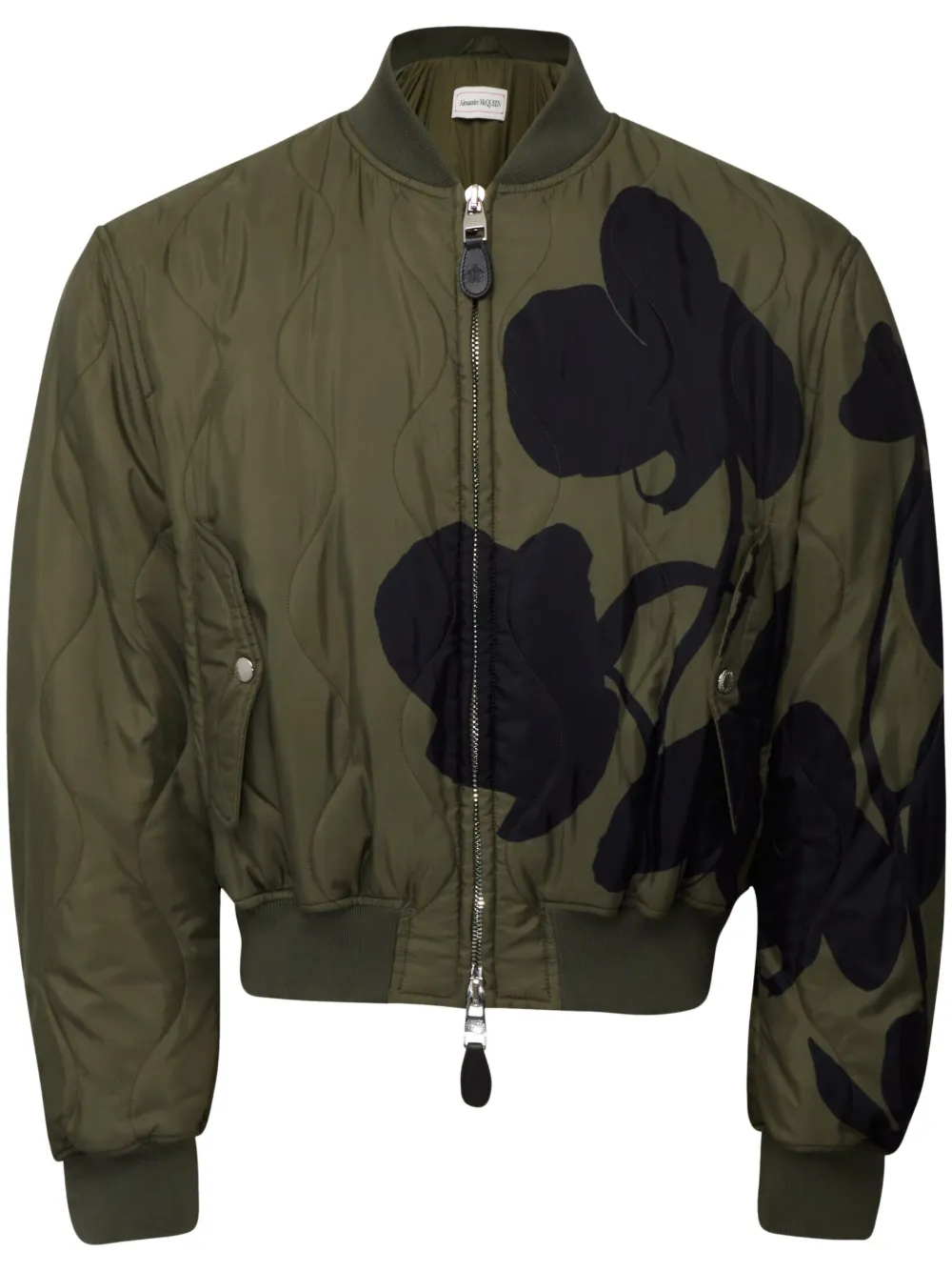 Alexander McQueen Gewatteerd bomberjack Groen