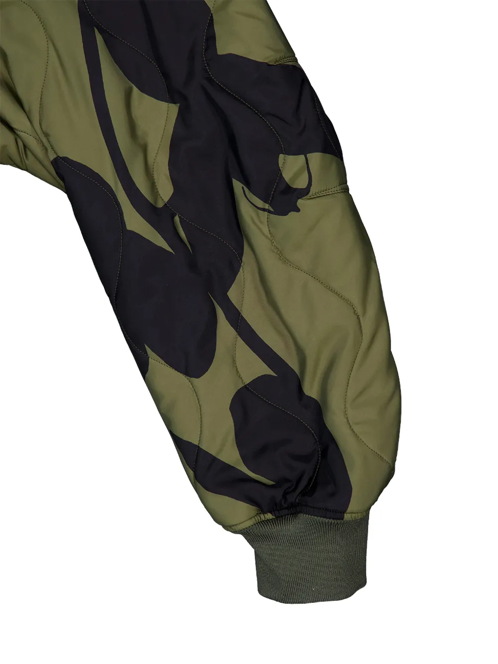 Alexander McQueen Gewatteerd bomberjack Groen