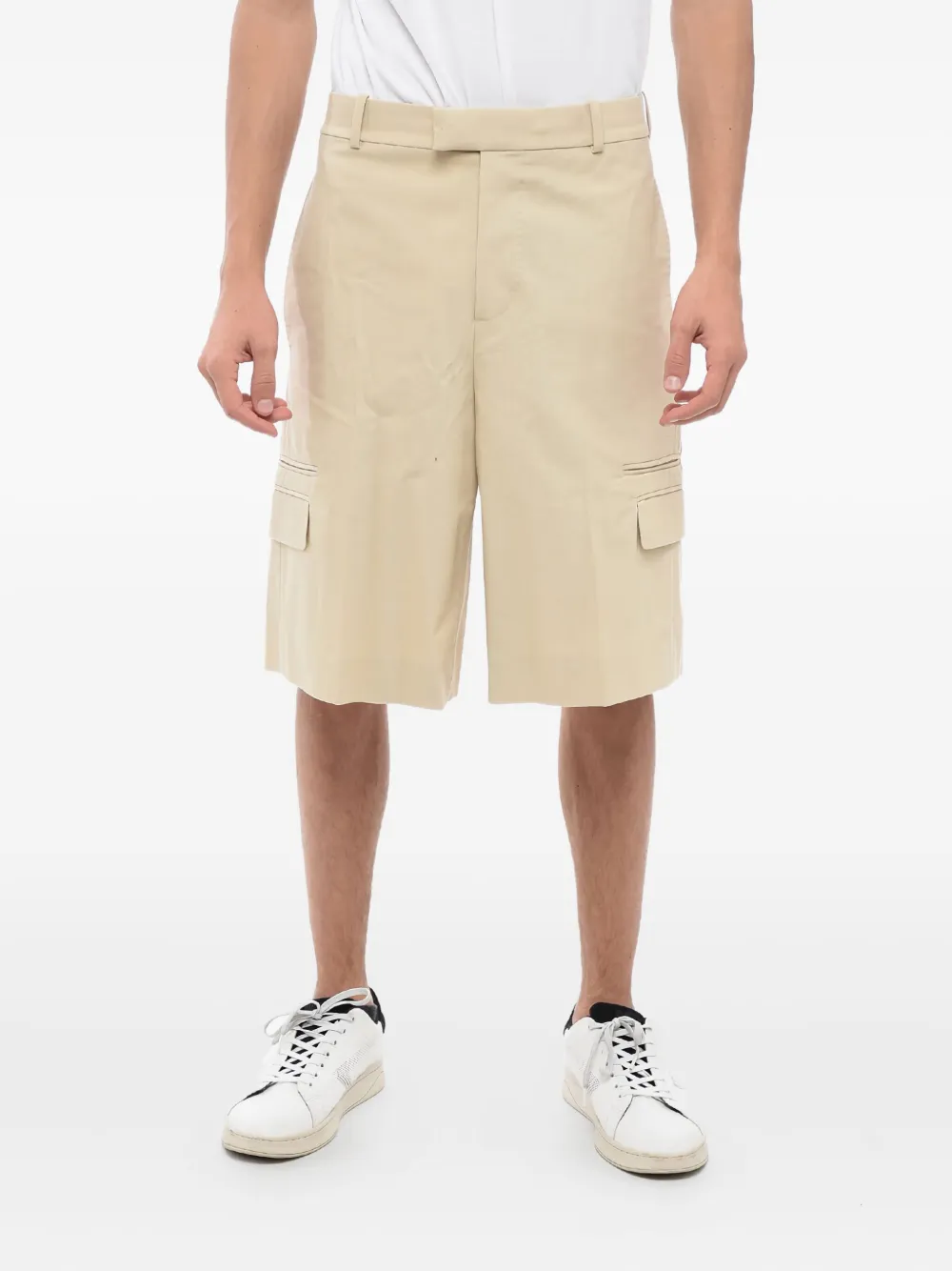 Alexander McQueen tailored cotton shorts | Blue | Image 1