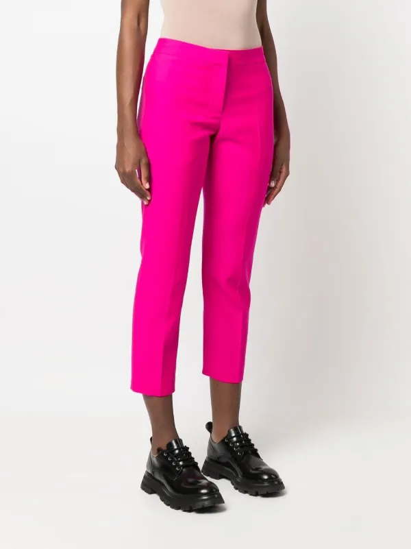 パンツ ALEXANDER MCQUEEN Women Straight Pants 708651 PINK 20009200_54785492_600.jpg