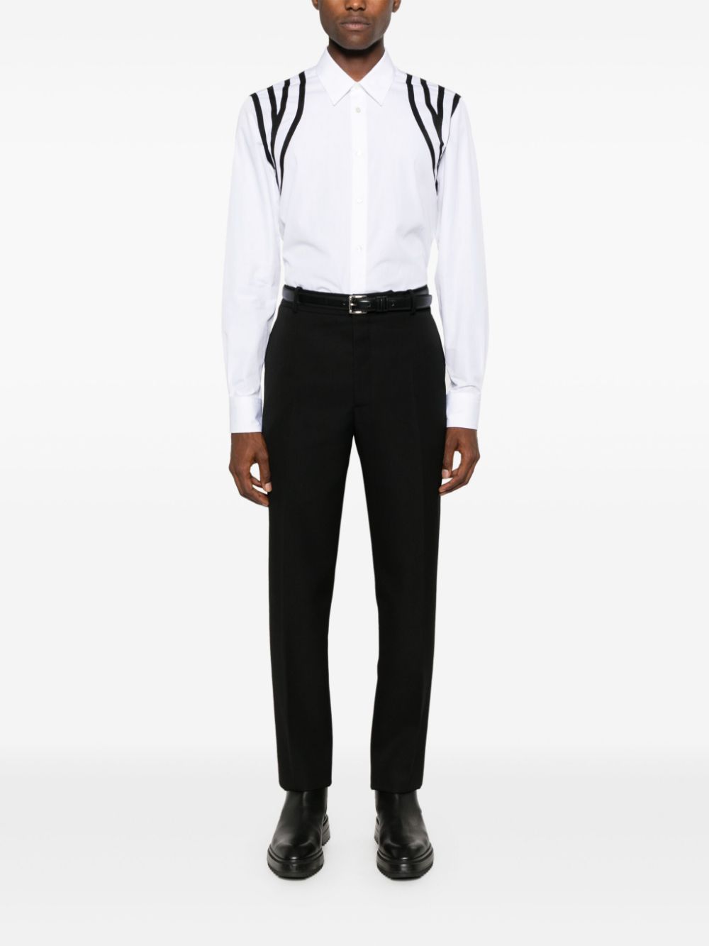 Alexander McQueen tailored cigarette trousers - Black