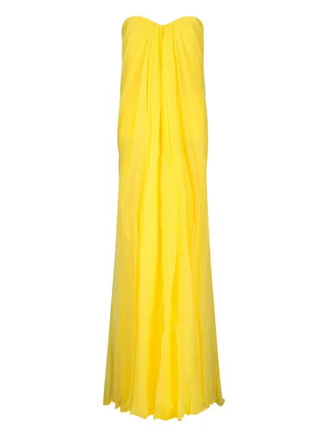 Alexander McQueen chiffon bustier maxi dress