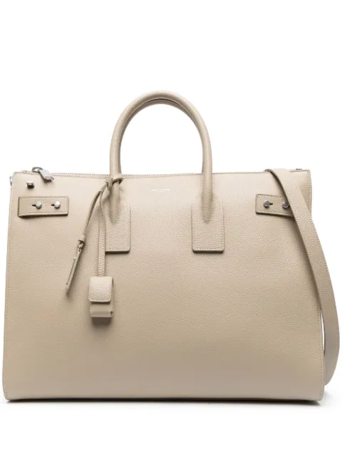 Saint Laurent Sac Du Jour grained-leather tote bag