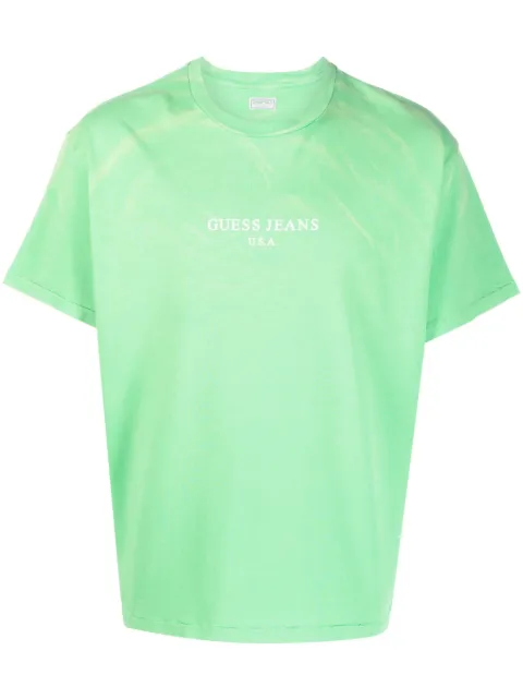 GUESS USA logo-print short-sleeve cotton T-shirt