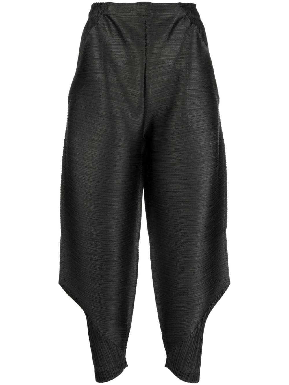 Pleats Please Issey Miyake cropped pleated trousers