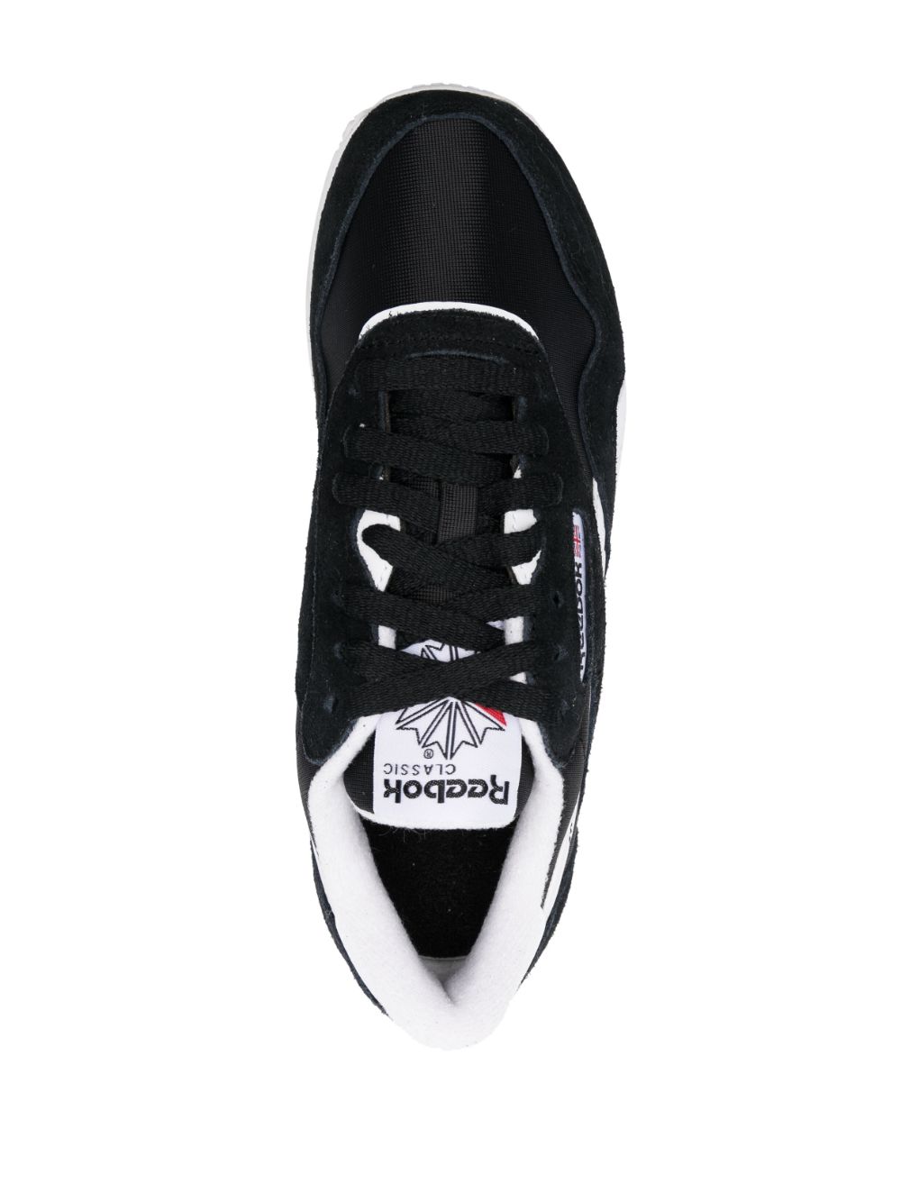 Shop Reebok Two-tone Low-top Sneakers In Black