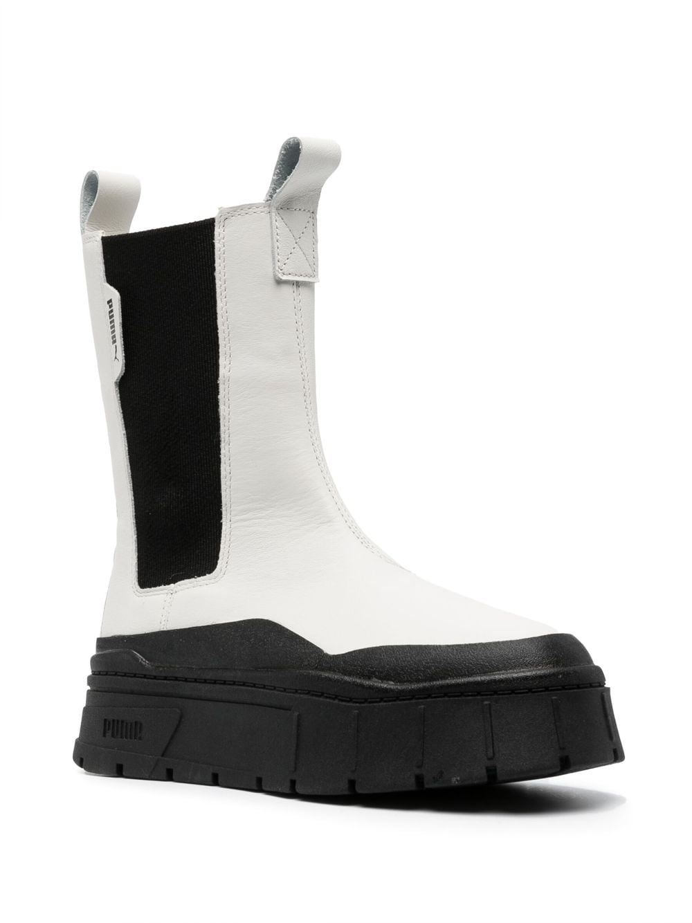Shop Puma Maze Stack Chelsea Boots In White