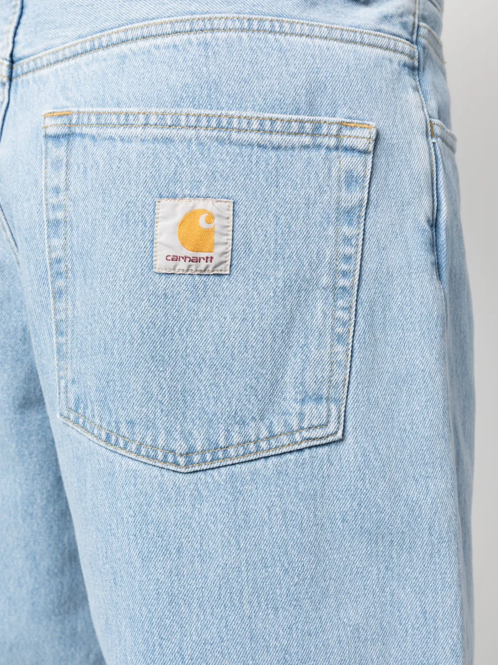 Shop Carhartt Brandon Low-crotch Jeans In Blue