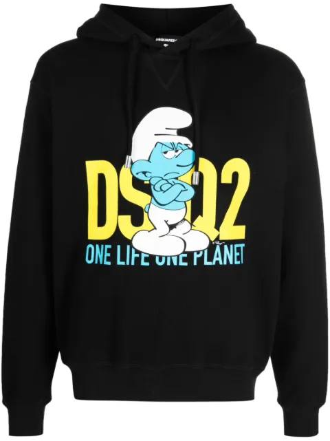 Dsquared2 hoodie con estampado gráfico