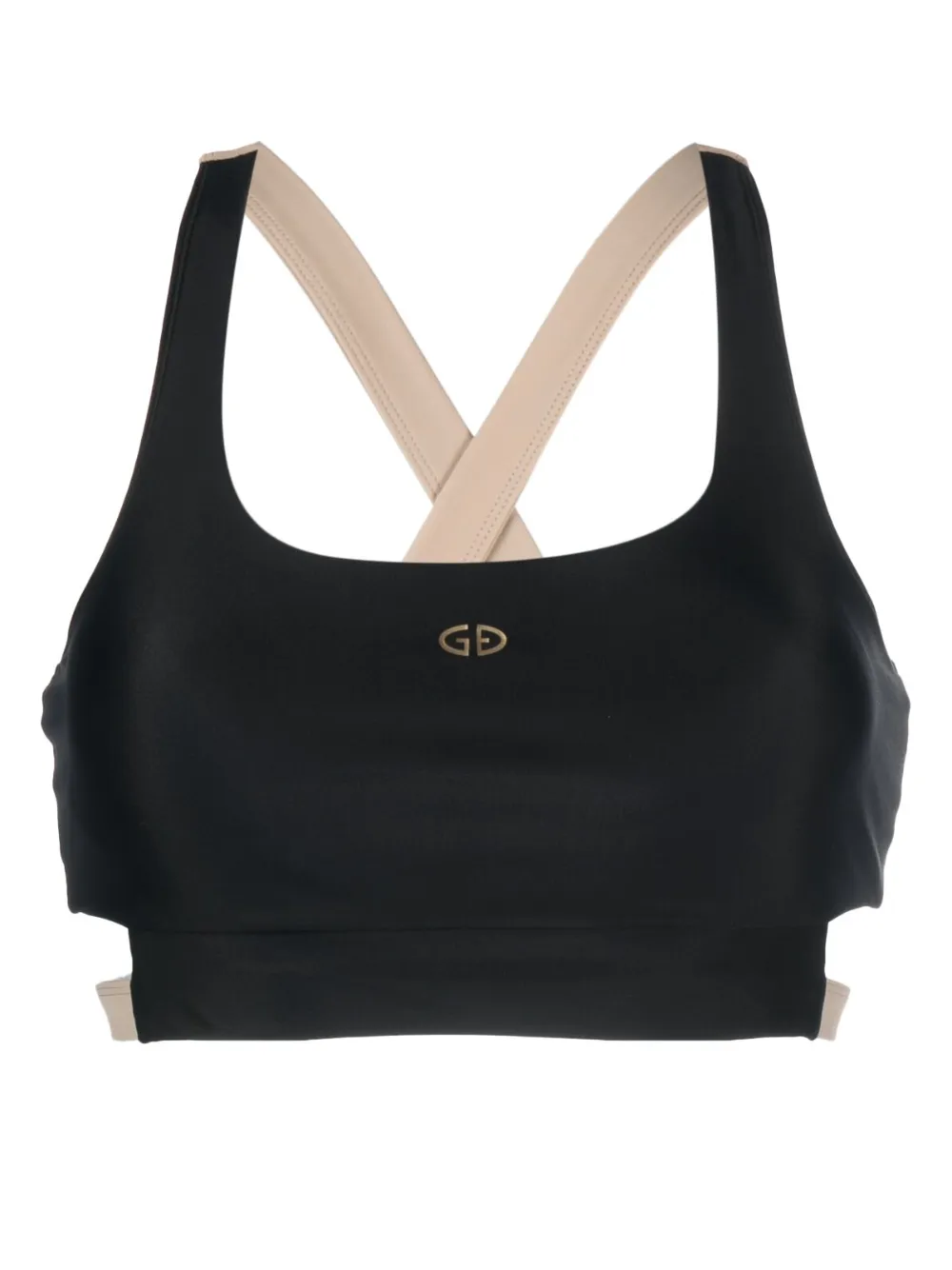 Goldbergh Atlantic Cutout Bikini Top In Black