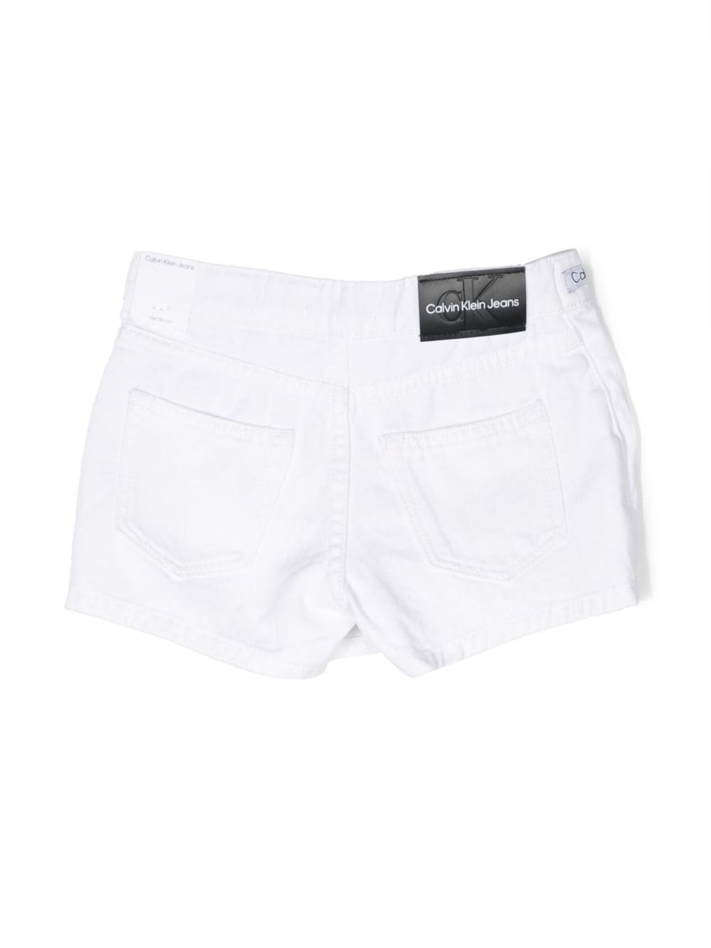 Shop Calvin Klein Mid-rise Denim Skort In White