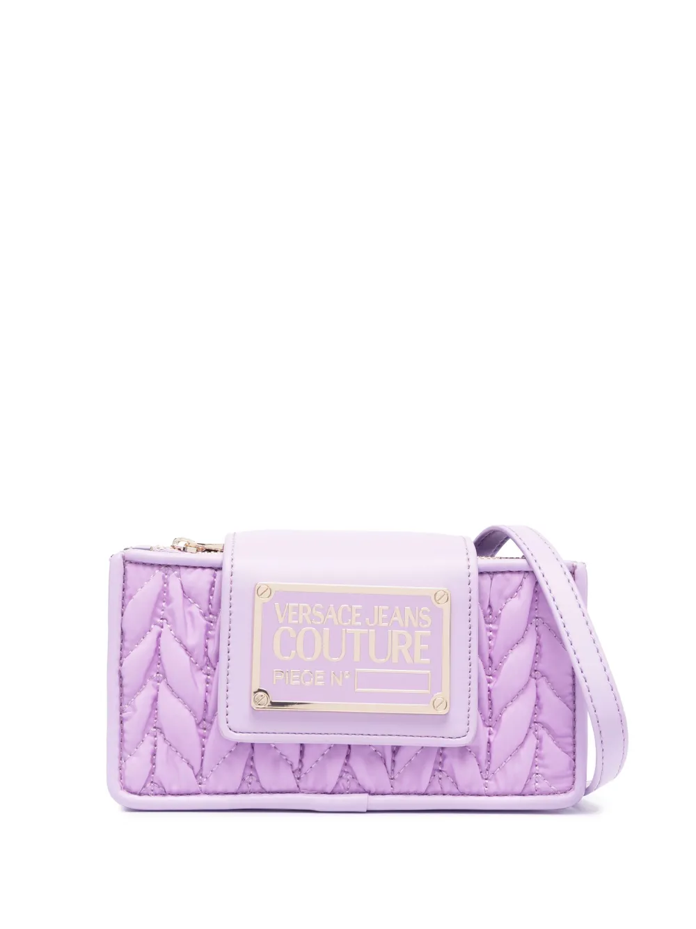 Versace Jeans Couture Borsa a tracolla con placca logo | viola | Image 1