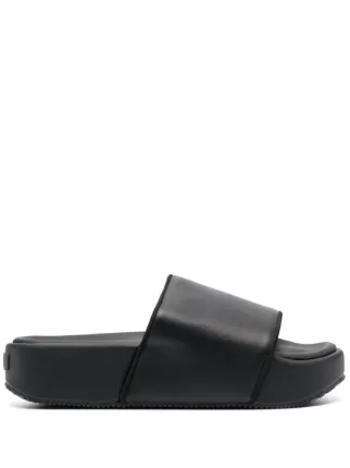 Y-3 レザーサンダル | ブラック | FARFETCH JP