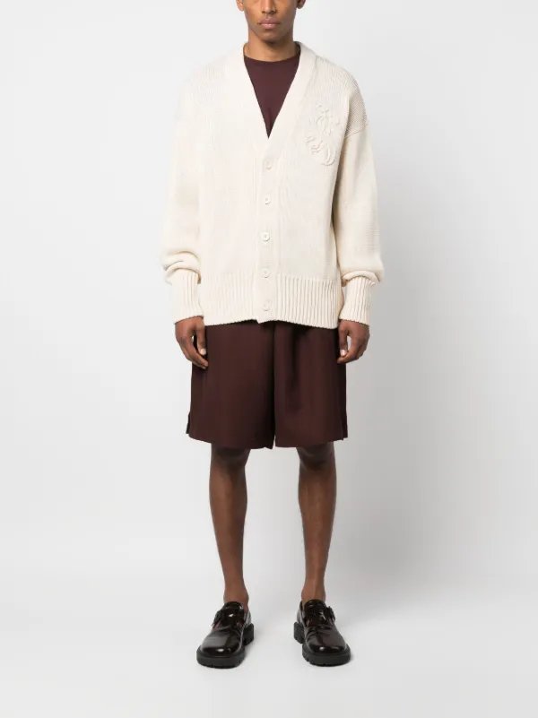 Jil Sander ロゴ カーディガン | ニュートラル | FARFETCH JP