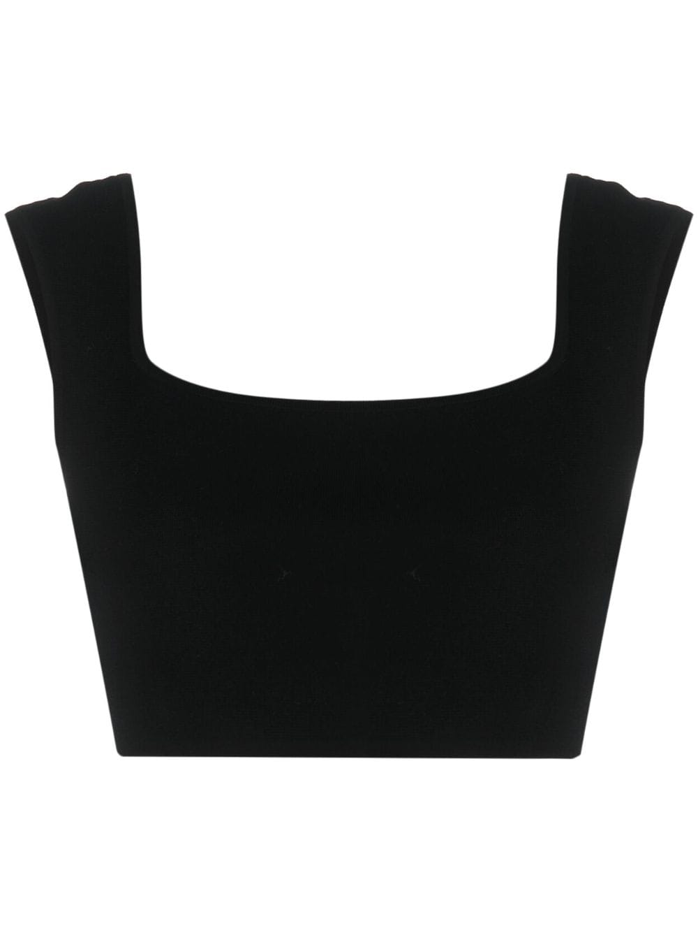 SPORTMAX SLEEVELESS COTTON CROP TOP