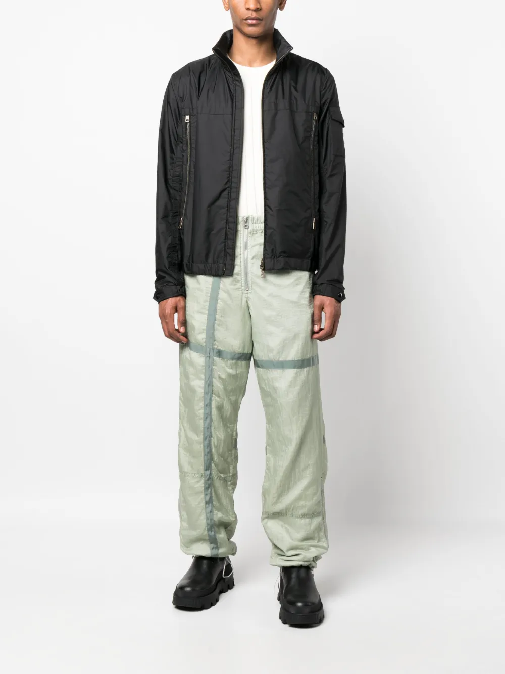 OAMC Broek met elastische tailleband - Groen