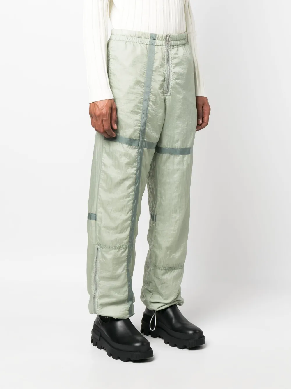 OAMC Broek met elastische tailleband Groen